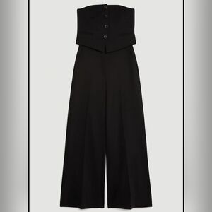 Black Strapless Jumpsuit